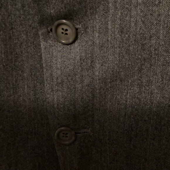 The Alexandre Collection Men Suit Jacket Blazer Size 42L Gray Pure New Wool - Picture 5 of 13